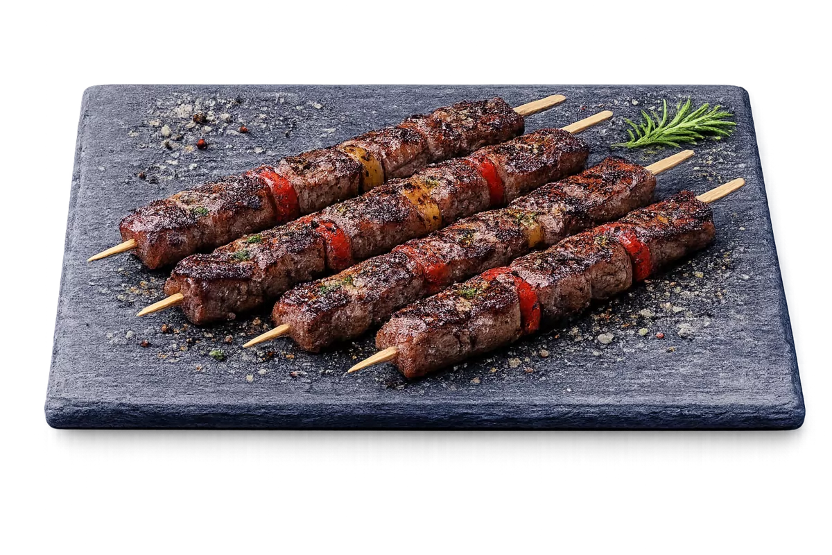 Brochettes de bœuf aux 3 poivres