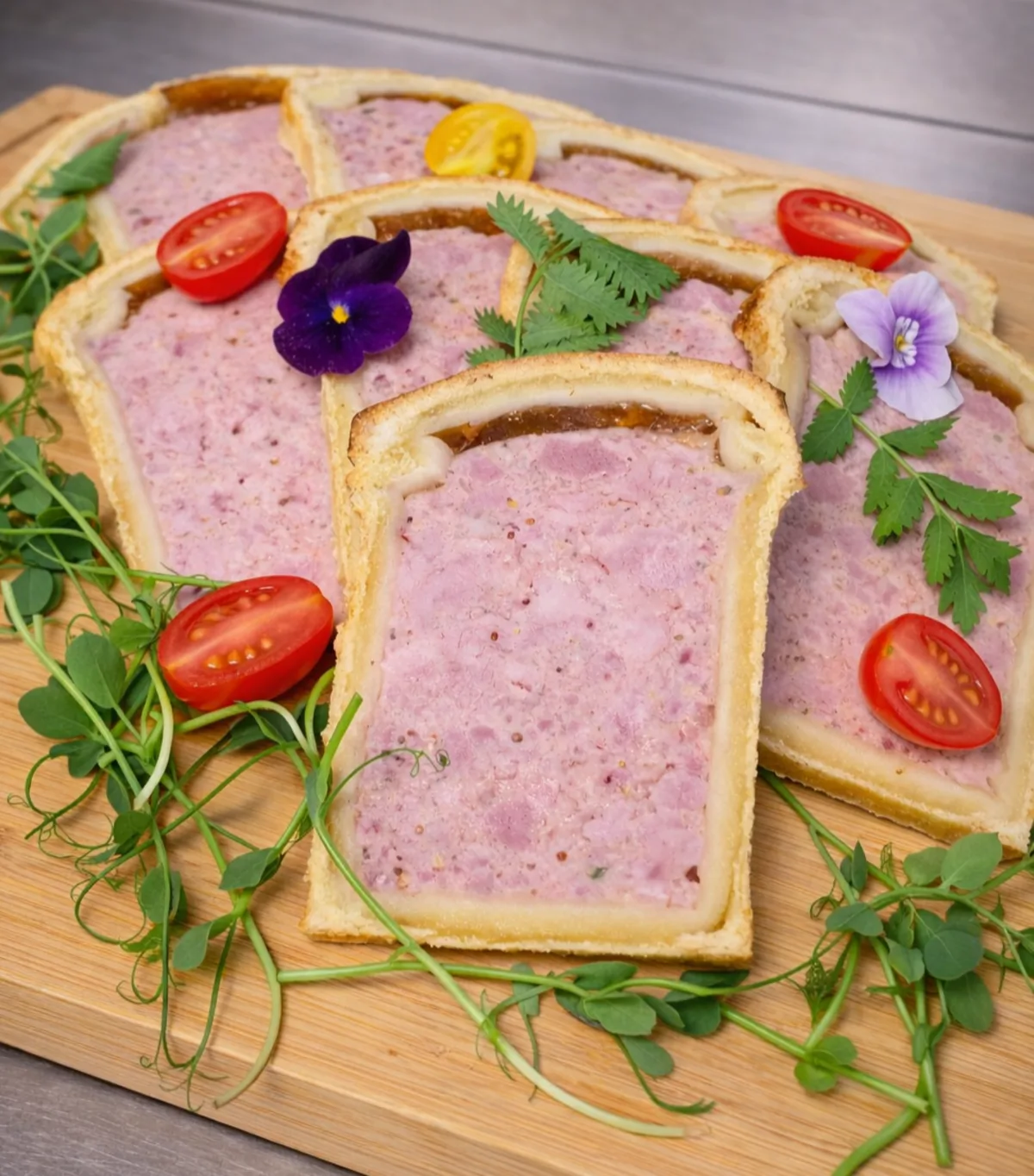 Pâté-croûte moutarde à l'ancienne et zeste de citrons