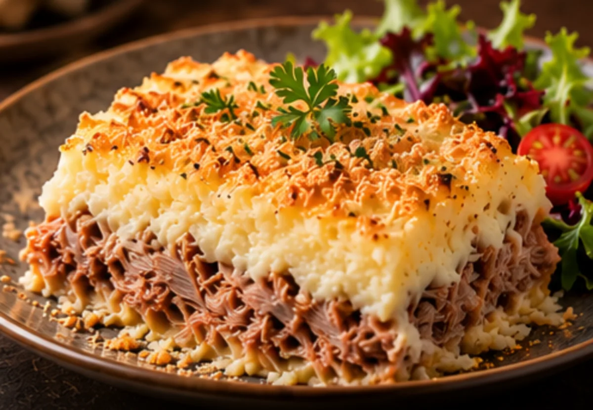Parmentier de canard confit