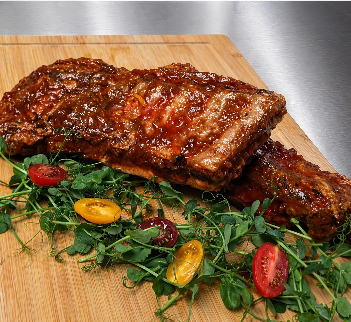 Ribs pré-cuit mariné BBQ et miel